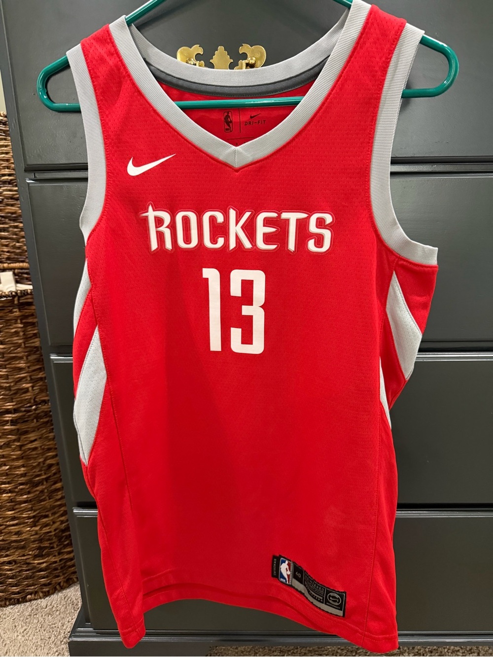 Nike Red NBA Houston Rockets Harden Swingman Jersey